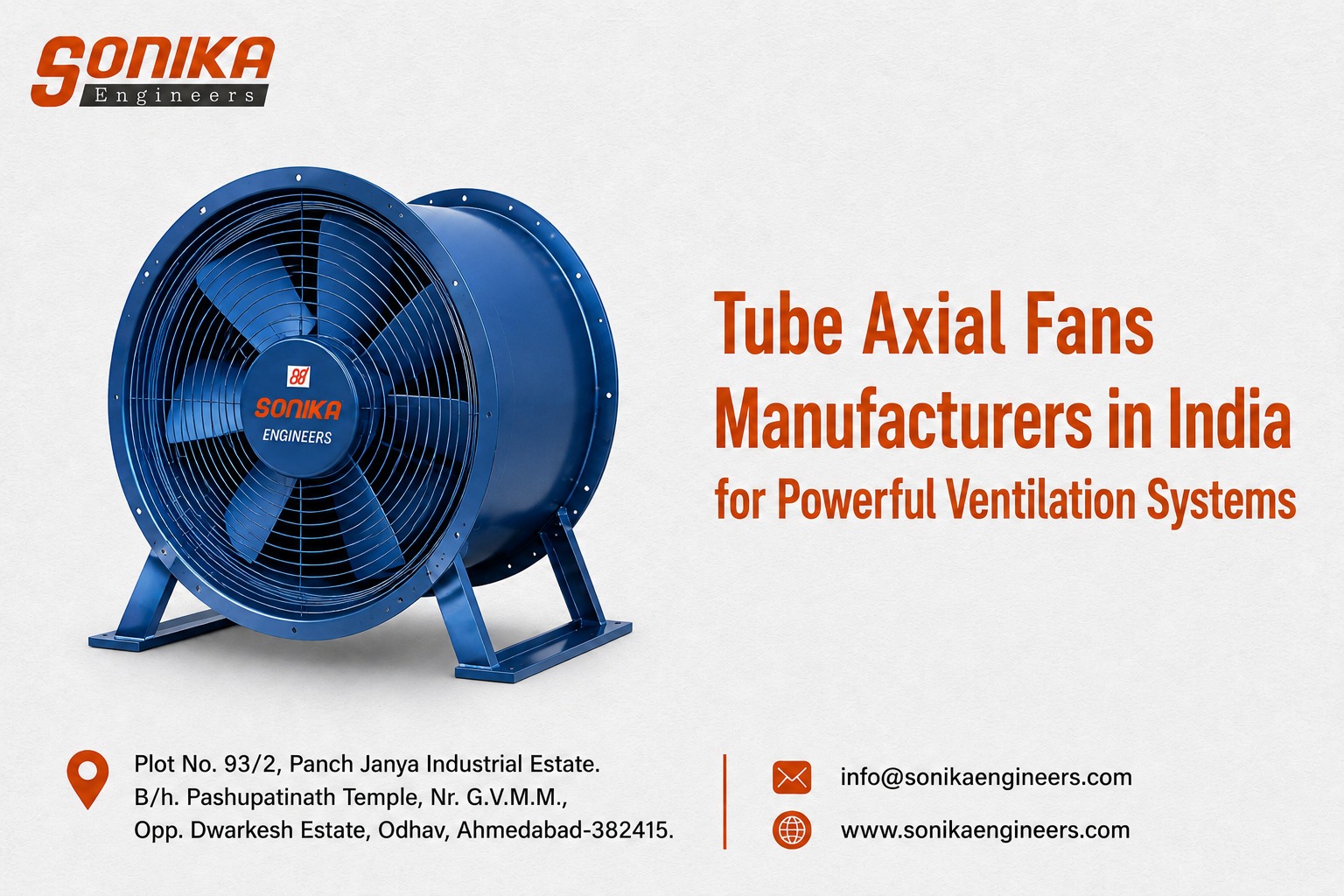 Tube Axial Fans Manufacturers in India for Powerful Ventilation Systems